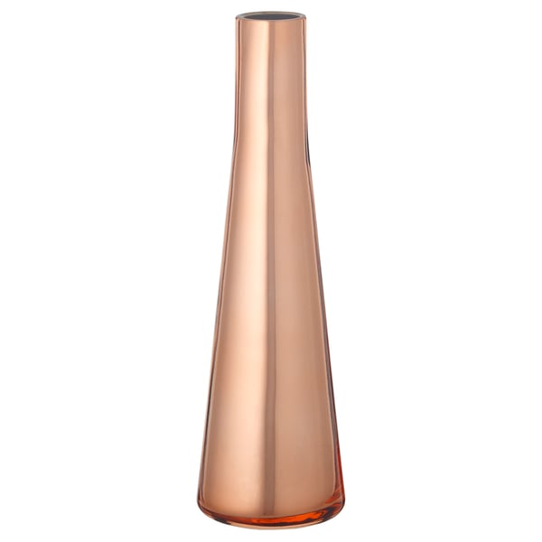 UPPGJORD Vase, copper-colour, 21 cm