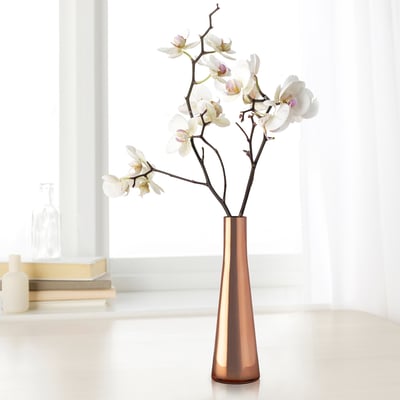 UPPGJORD Vase, copper-colour, 21 cm