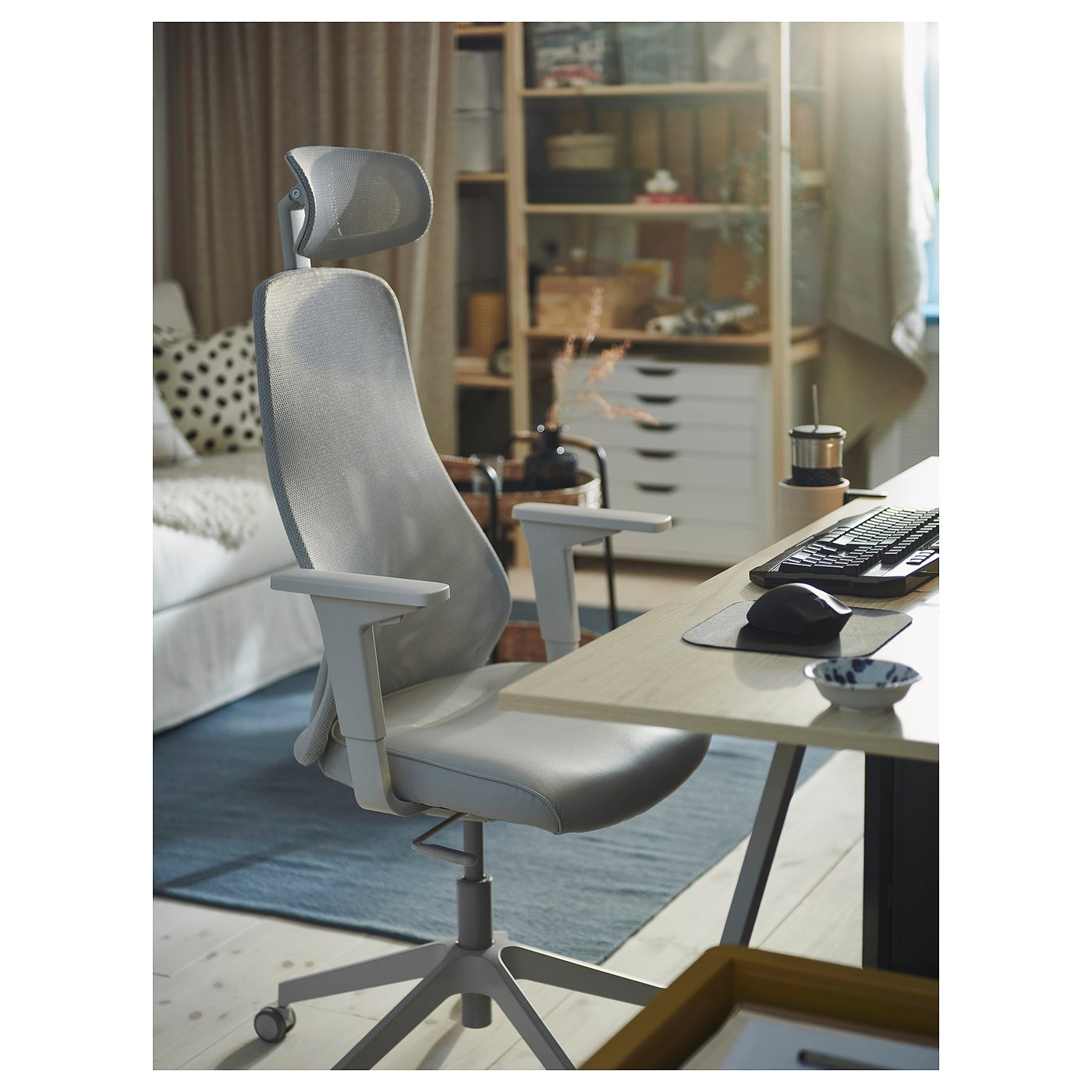 UTESPELARE パソコンデスク グレー 160cm UTESPELARE gaming desk, ash effect/grey, 160x80 cm (63x311/2