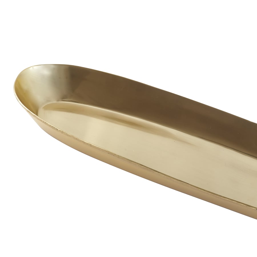 UTVÄNDIG candle dish, brasscolour, 50x15 cm (19 ¾x6") IKEA