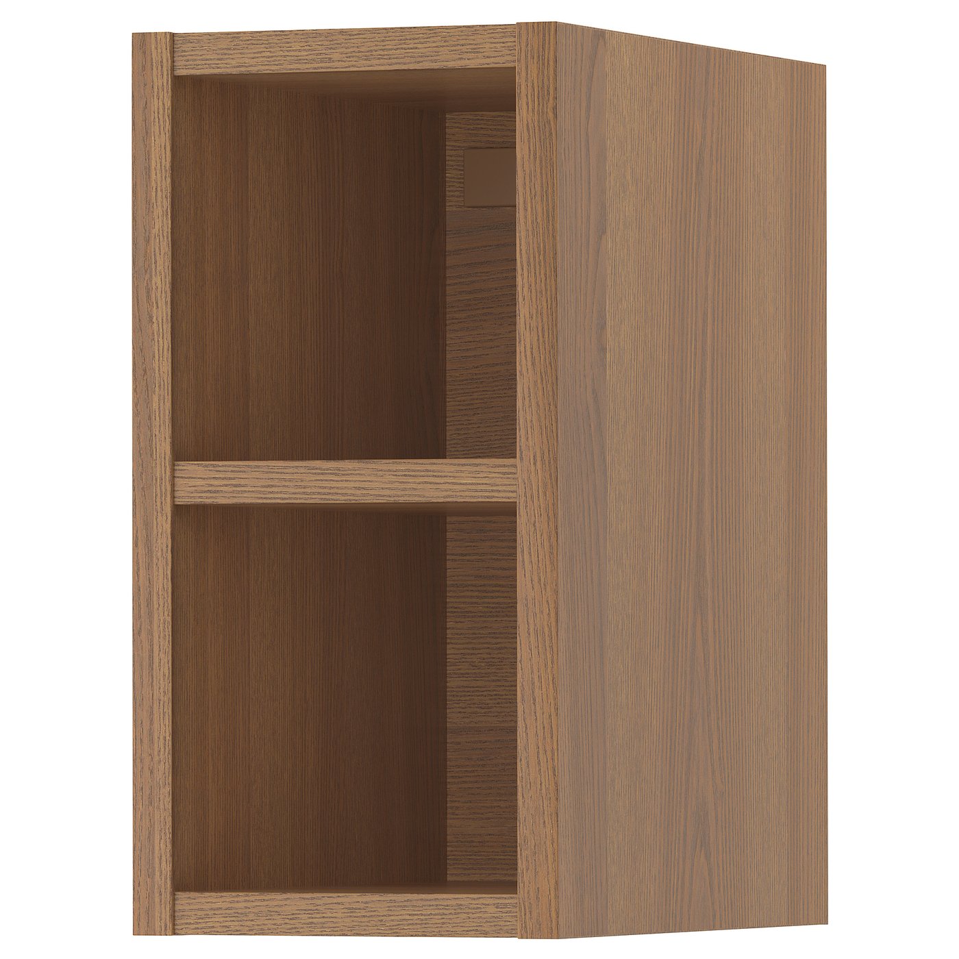 VADHOLMA open storage, brown/stained ash, 20x37x40 cm (77/8x145