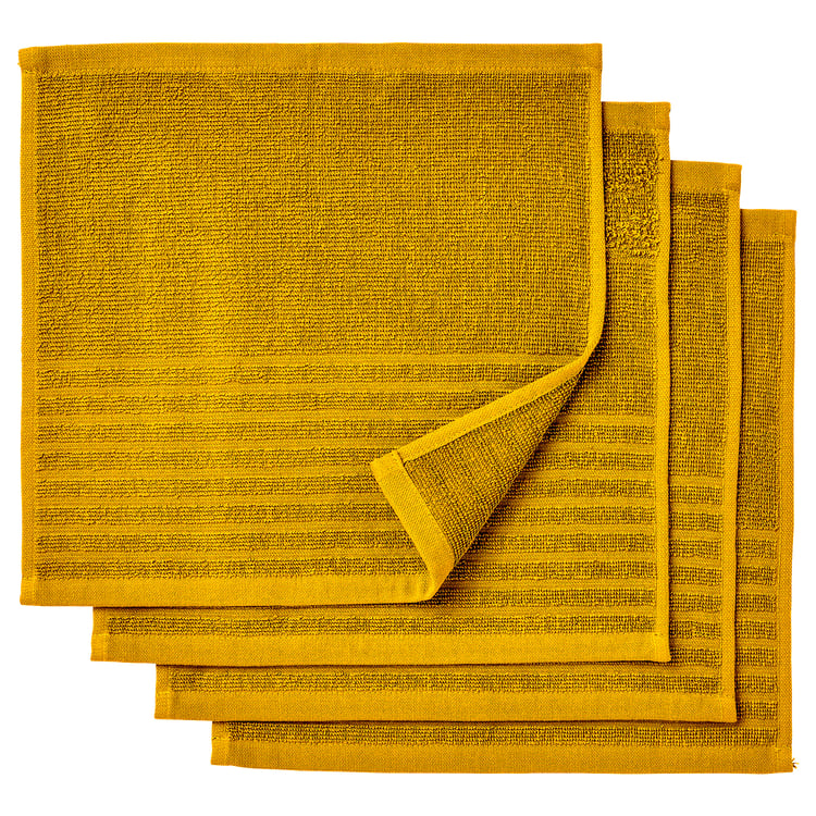 VÅGSJÖN washcloth, goldenyellow, 30x30 cm (12x12") IKEA