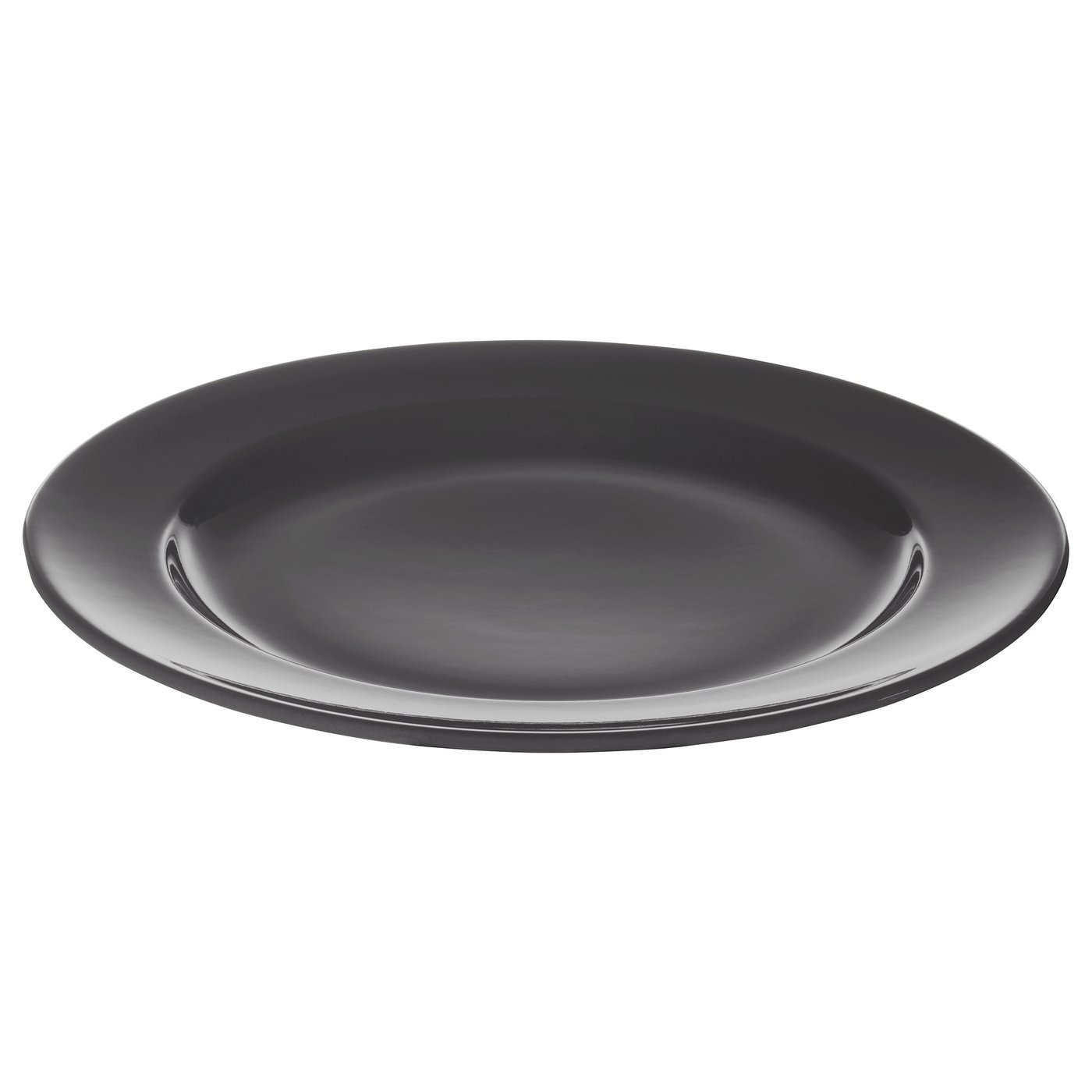VARDAGEN Plate, dark grey, 26 cm (10 ¼") IKEA