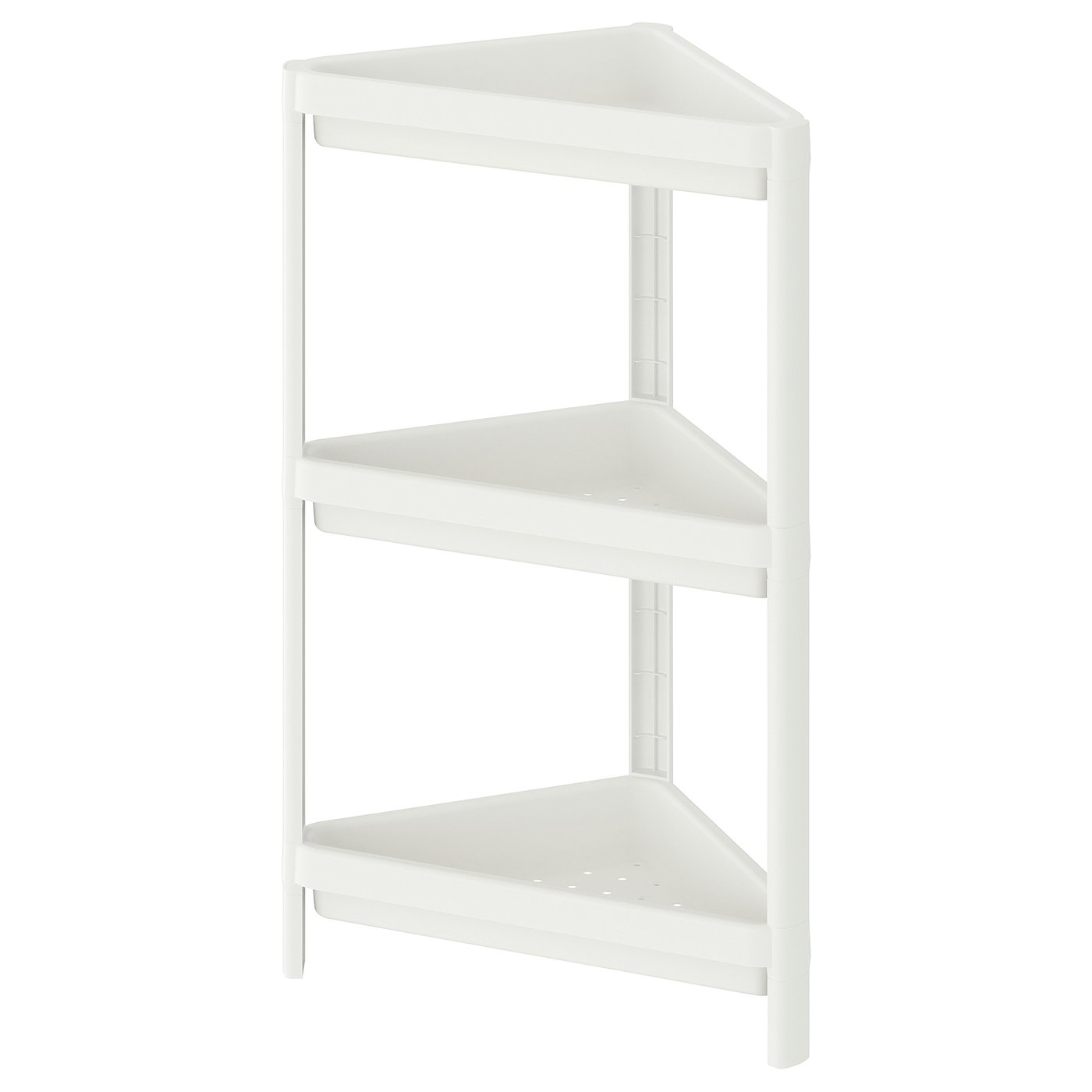 VESKEN Corner shelf unit, white, 33x33x71 cm IKEA