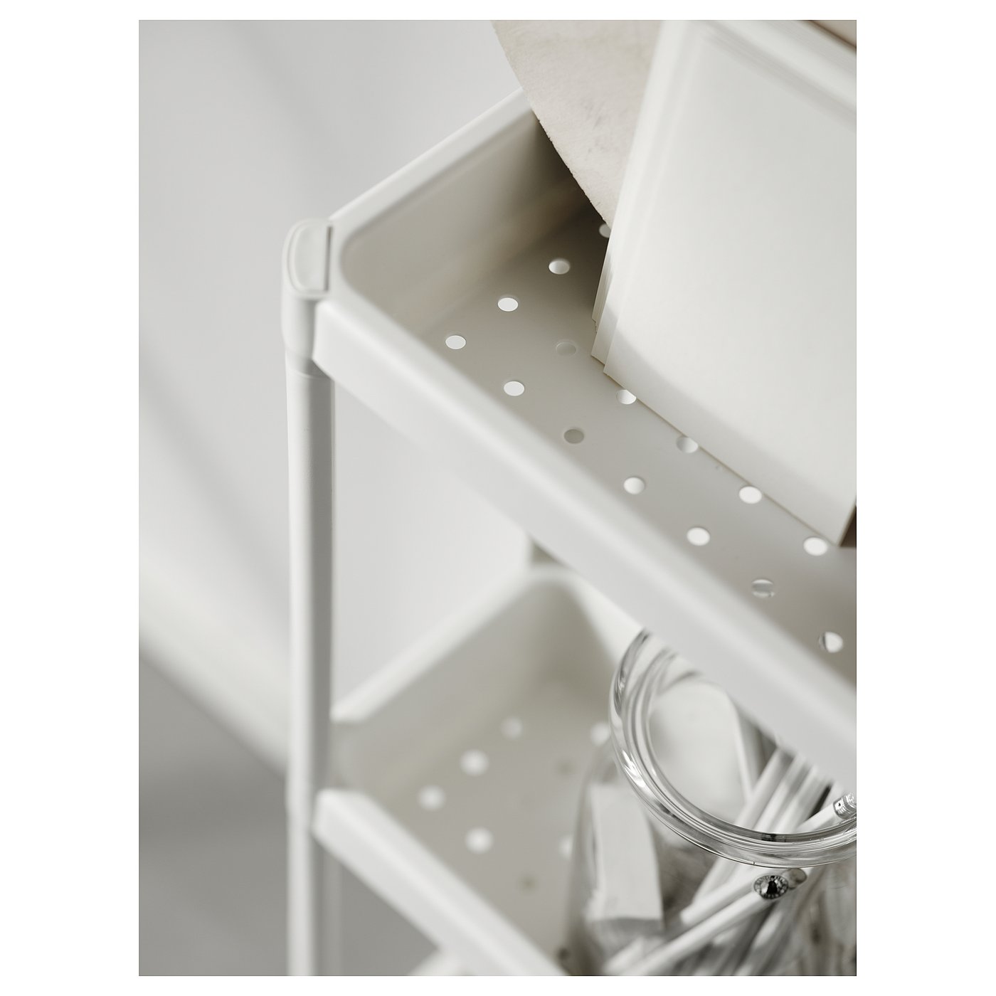 VESKEN shelf unit, white, 36x23x101 cm (143/8x91/8x395/8