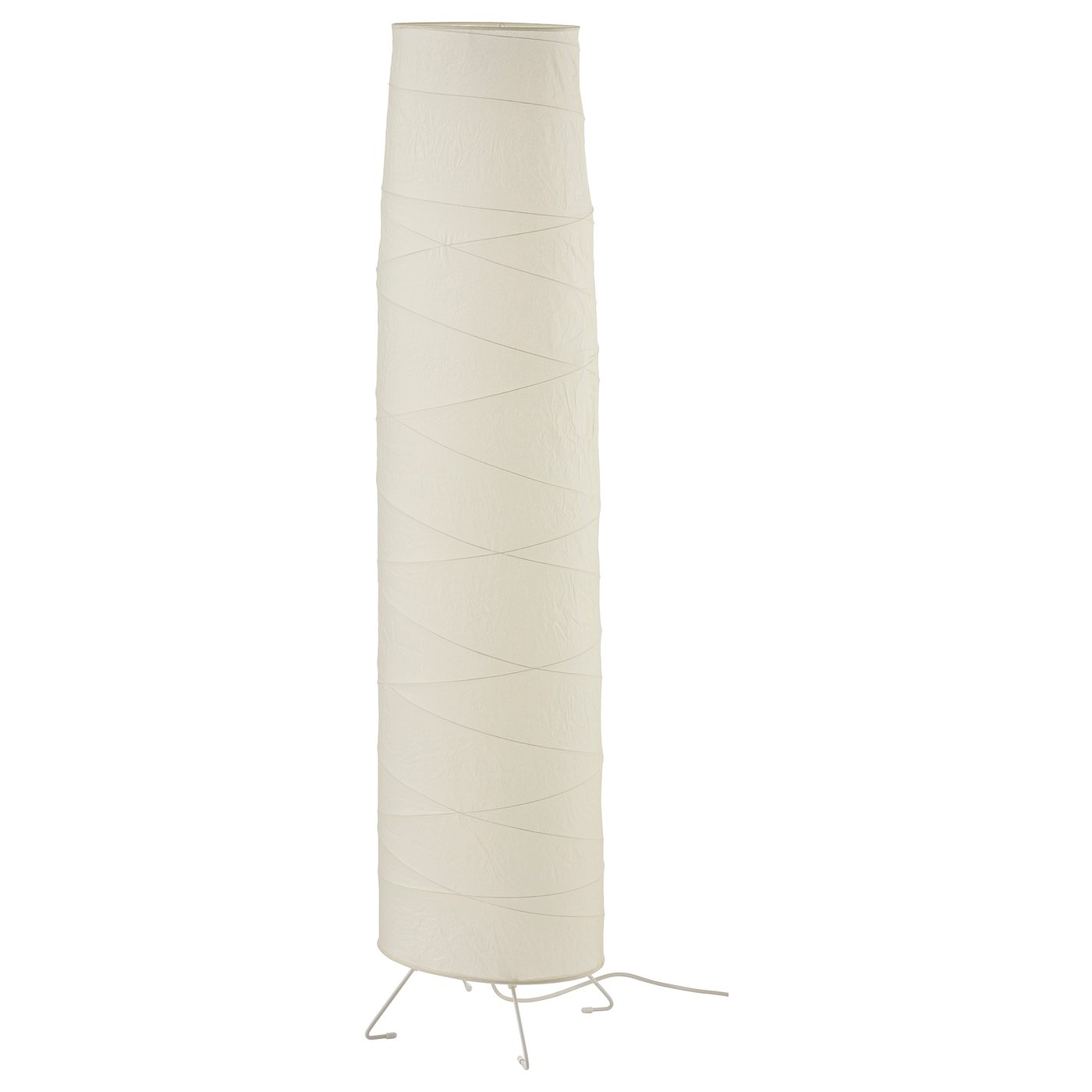 VICKLEBY Floor lamp, beige/handmade, 136 cm (54") - IKEA