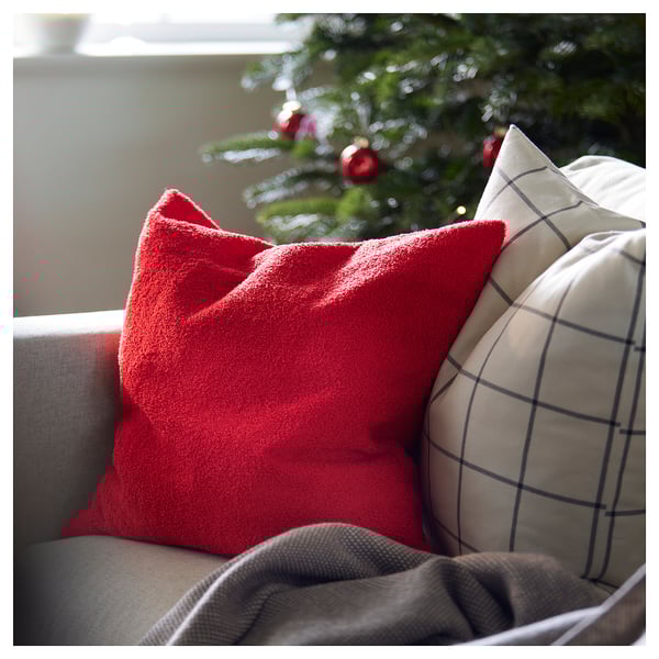 VINTERFINT cushion cover, red, 50x50 cm (20x20") IKEA