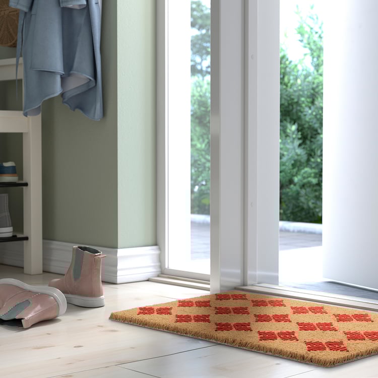 VINTERFINT door mat, red, 40x60 cm (1'4"x2'0") IKEA