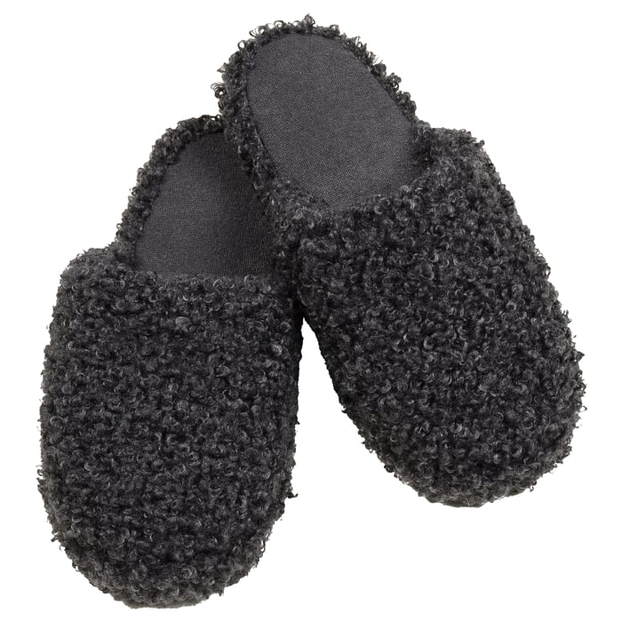 VINTERFINT slippers, grey, L/XL IKEA