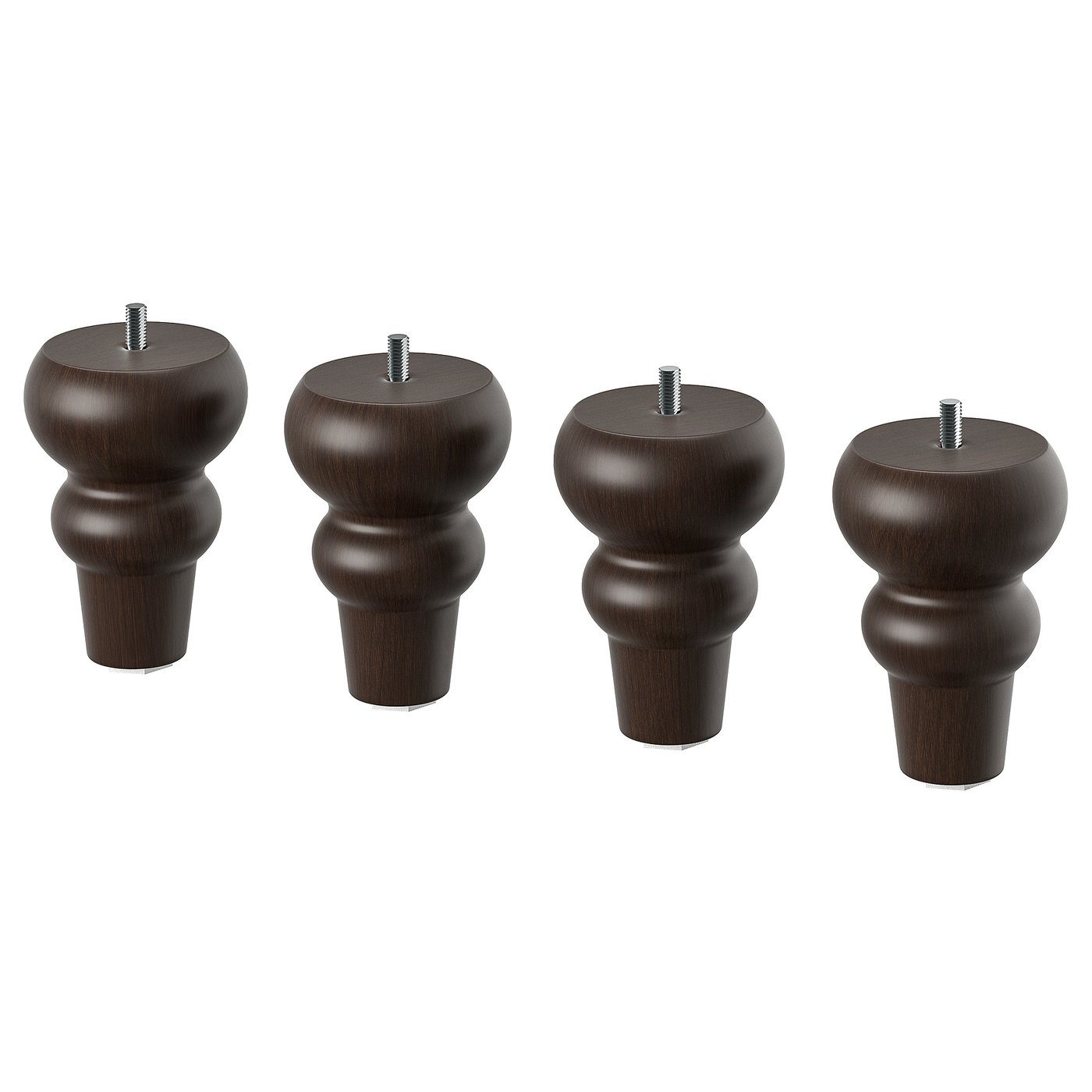 VISKAFORS Legs for sofa, brown