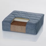 VOGNILL Coir foam mattress, firm/light blue, 160x200 cm