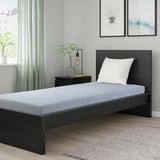 VOGNILL Coir foam mattress, firm/light blue, 80x200 cm