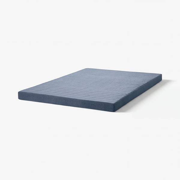 VOGNILL Coir foam mattress, firm/light blue, 140x200 cm