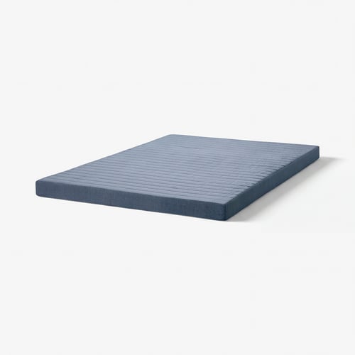 VOGNILL Coir foam mattress, firm/light blue, 140x200 cm