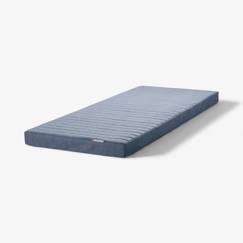 VOGNILL Coir foam mattress, firm/light blue, 90x200 cm