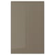 VOXTORP 2-p door f corner base cabinet set, left-hand/high-gloss dark grey-brown, 25x80 cm