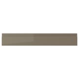 VOXTORP Drawer front, high-gloss dark grey-brown, 60x10 cm