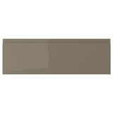 VOXTORP Drawer front, high-gloss dark grey-brown, 60x20 cm