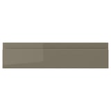 VOXTORP Drawer front, high-gloss dark grey-brown, 40x10 cm