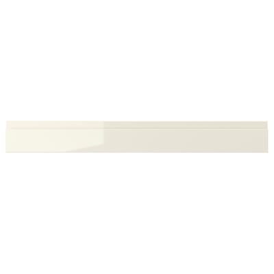 VOXTORP Drawer front, high-gloss light beige, 80x10 cm