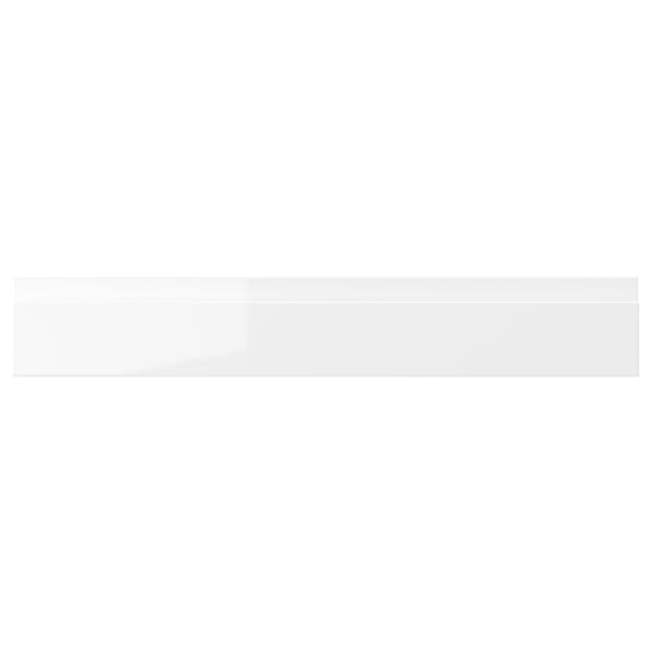 VOXTORP Drawer front, high-gloss white, 60x10 cm