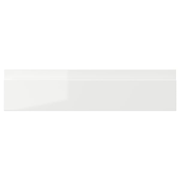 VOXTORP Drawer front, high-gloss white, 40x10 cm