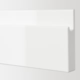 VOXTORP Drawer front, high-gloss white, 60x10 cm
