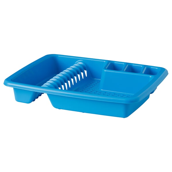 VRAKFISK Dish drainer, blue