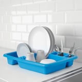 VRAKFISK Dish drainer, blue