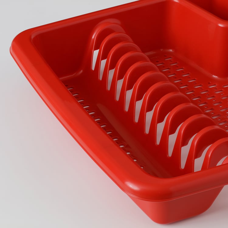 VRAKFISK dish drainer, red IKEA