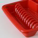 VRAKFISK Dish drainer, red