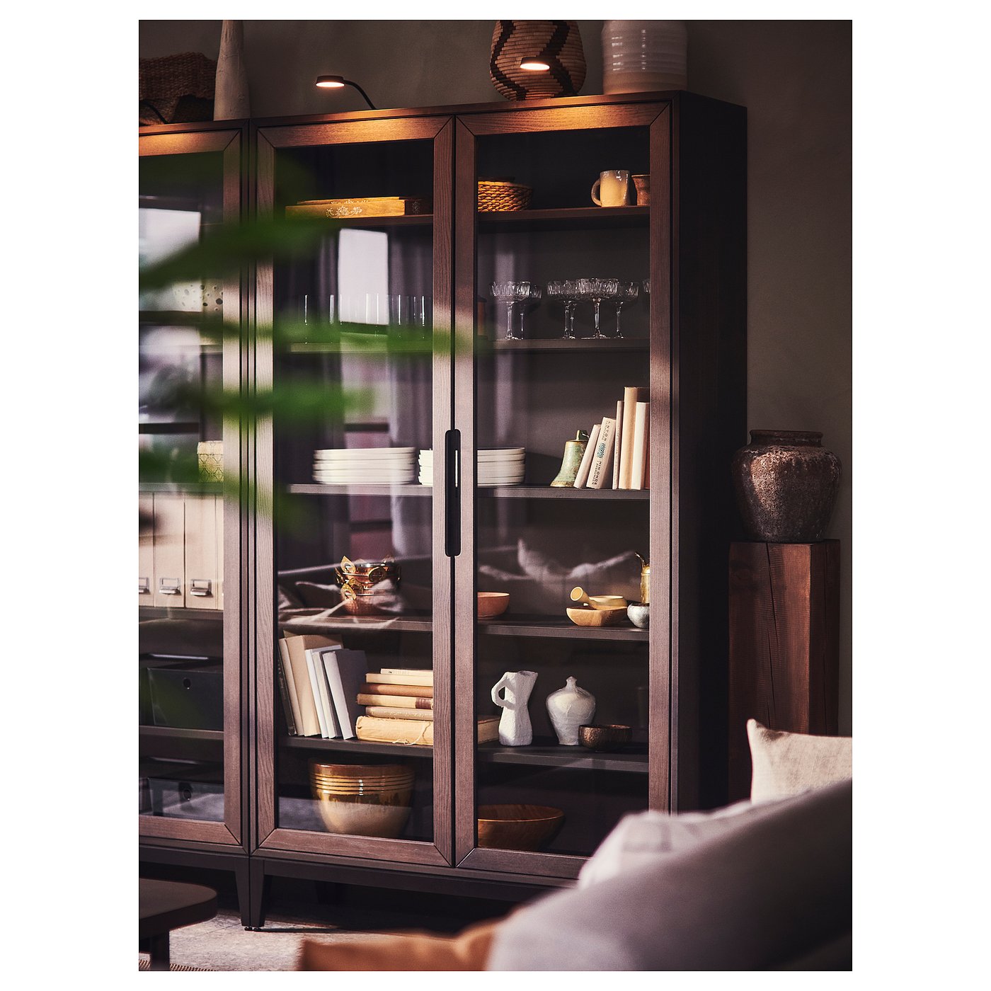 YTBERG LED cabinet lighting, black/dimmable - IKEA