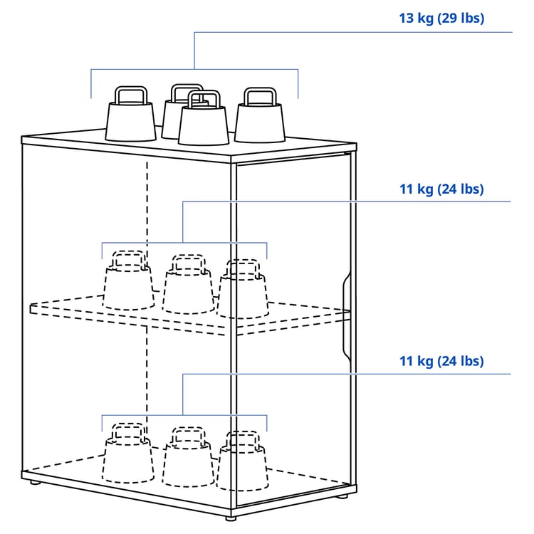 Illustration with measurements for the product: ALEX.