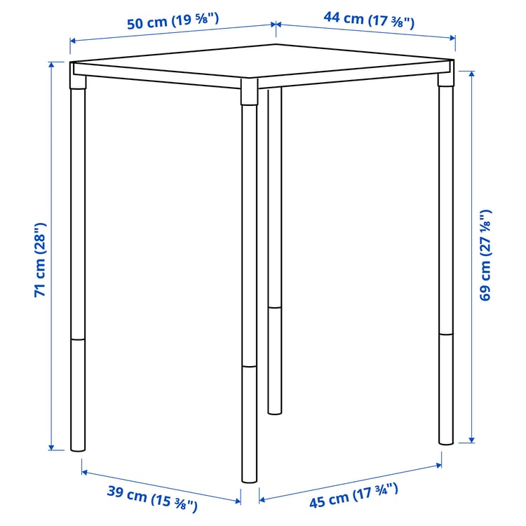 Illustration with measurements for the product: FEJAN.