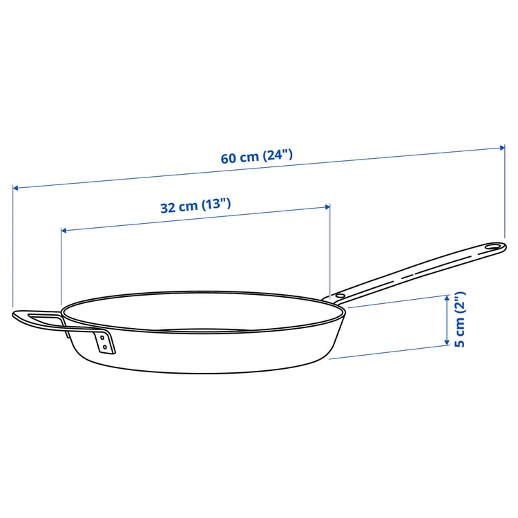 Illustration with measurements for the product: HEMKOMST.