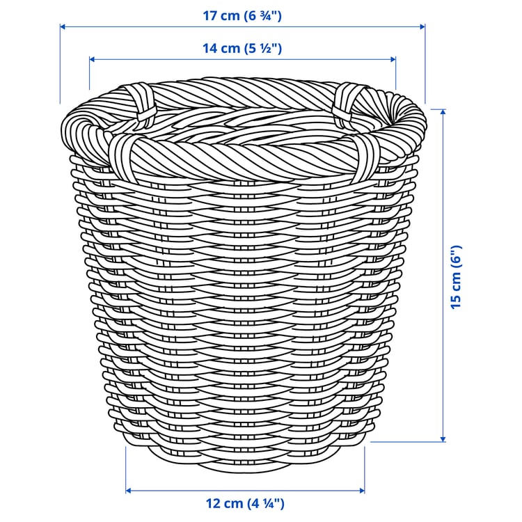 Illustration with measurements for the product: KAKTUSFIKON.
