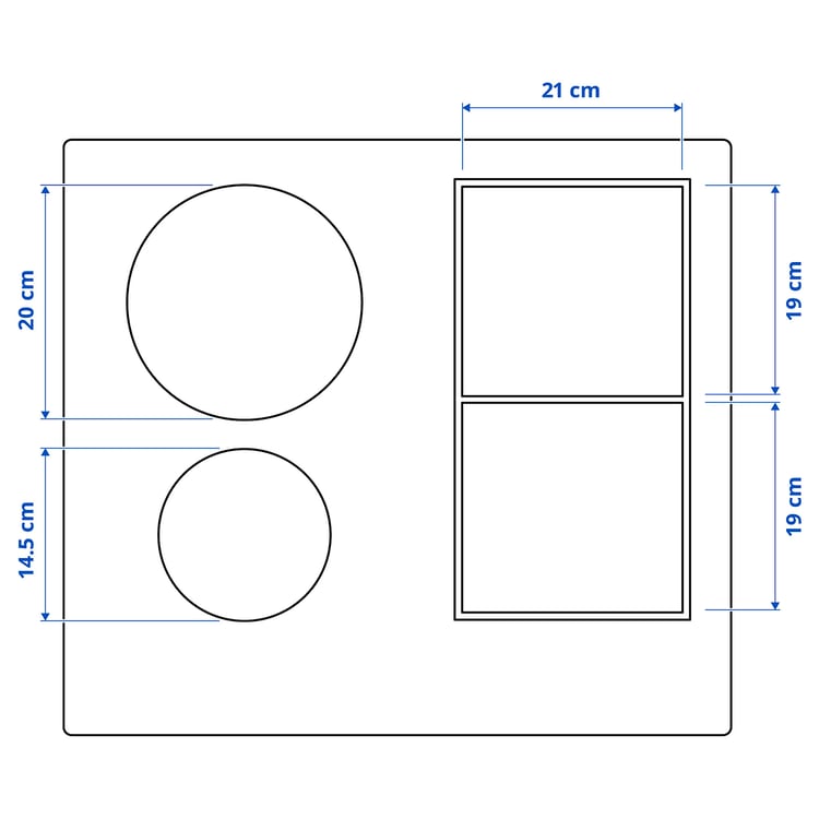 Illustration with measurements for the product: KOLSTAN.