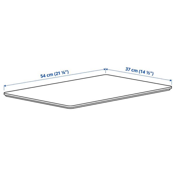 Illustration with measurements for the product: KUGGIS.