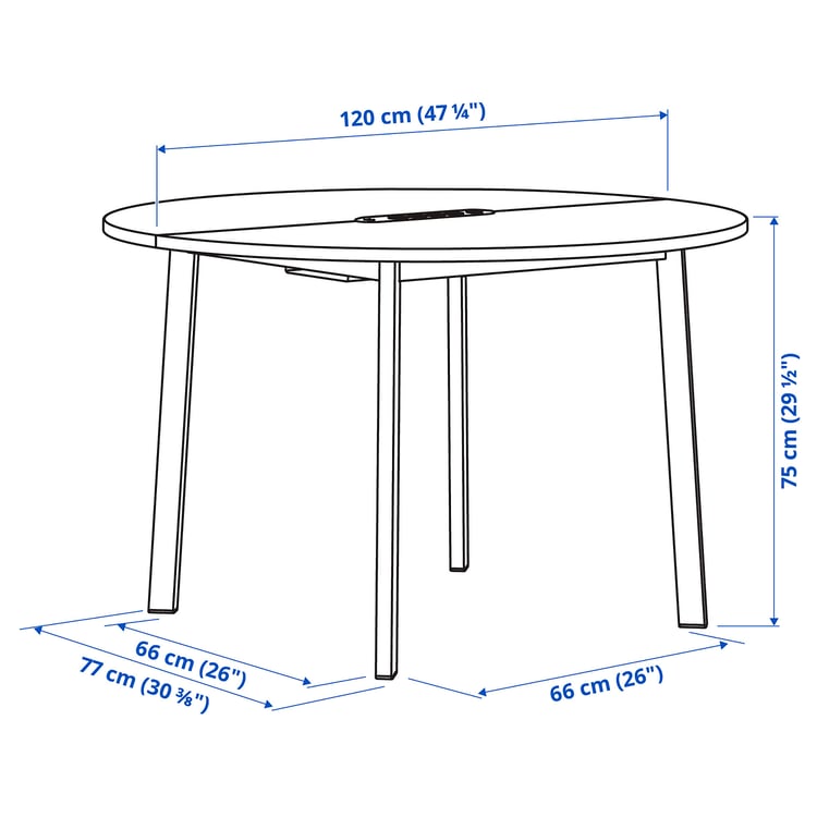 Illustration with measurements for the product: MITTZON.