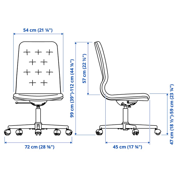 Illustration with measurements for the product: MULLFJÄLLET.