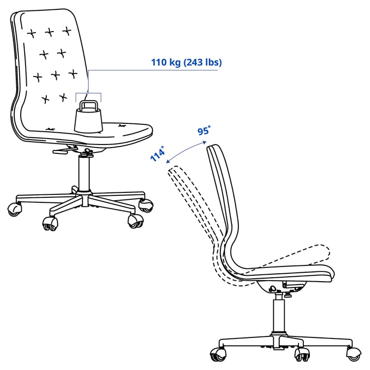 Illustration with measurements for the product: MULLFJÄLLET.