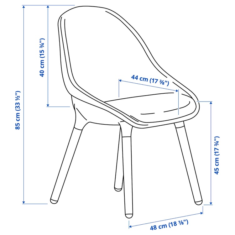 Illustration with measurements for the product: NORRMJÖLE.