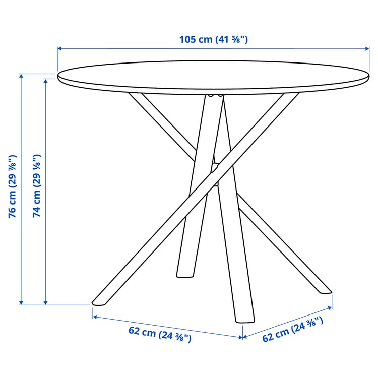 Illustration with measurements for the product: NORRMJÖLE.
