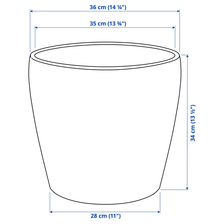 Illustration with measurements for the product: PERSILLADE.