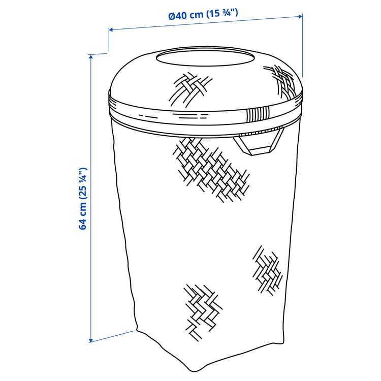 Illustration with measurements for the product: SALUDING.