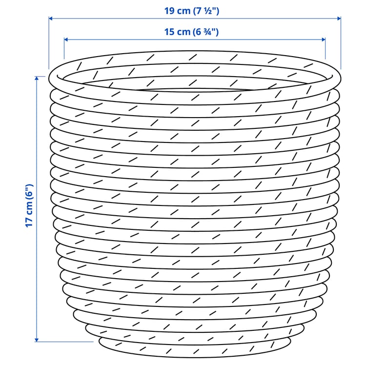 Illustration with measurements for the product: SANDÖDLA.