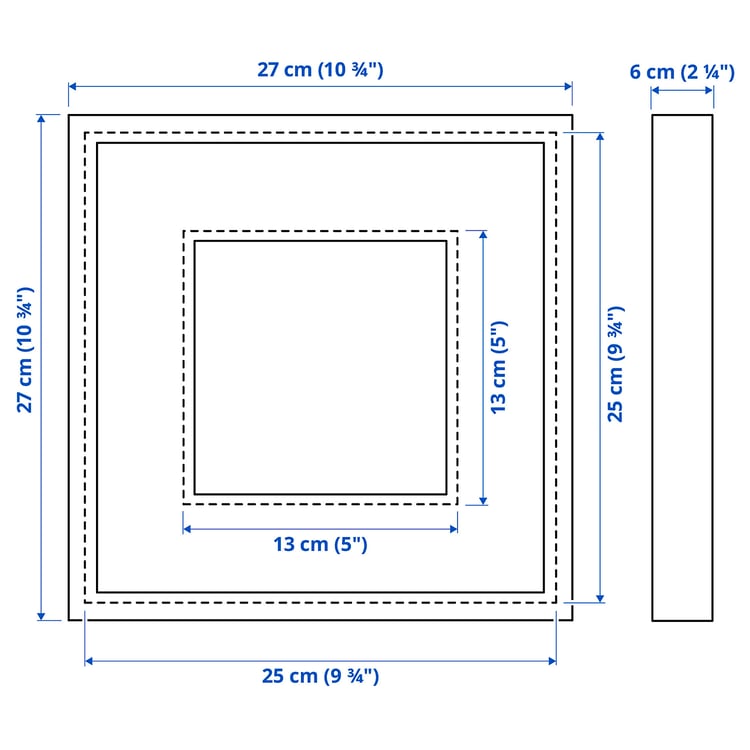 Illustration with measurements for the product: SANNAHED.