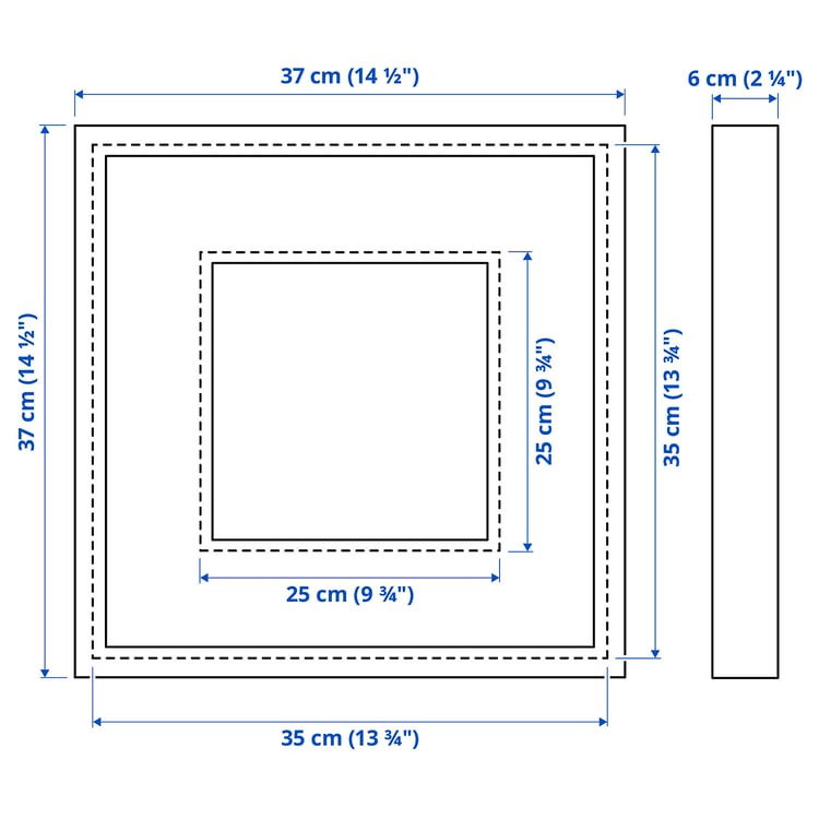 Illustration with measurements for the product: SANNAHED.