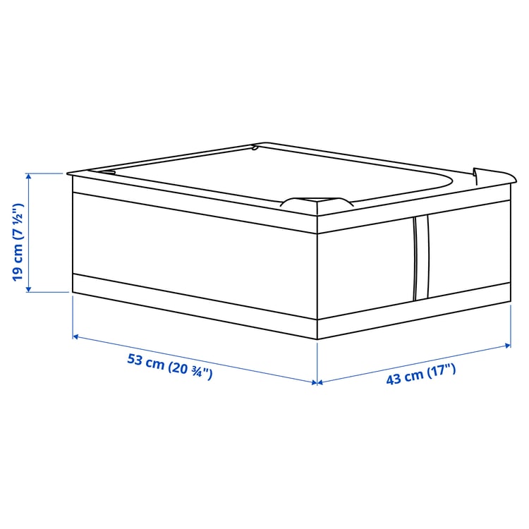 Illustration with measurements for the product: SKUBB.