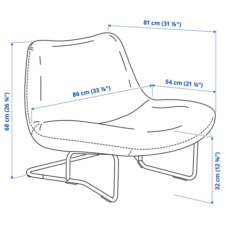 Illustration with measurements for the product: SOTENÄS.